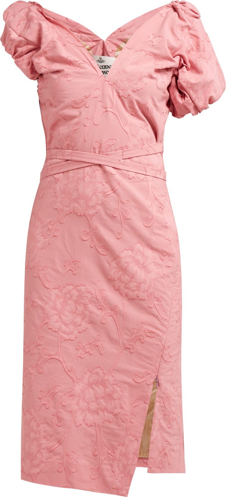 Vivienne Westwood Gabriella asymmetric floral fil-coupé dress