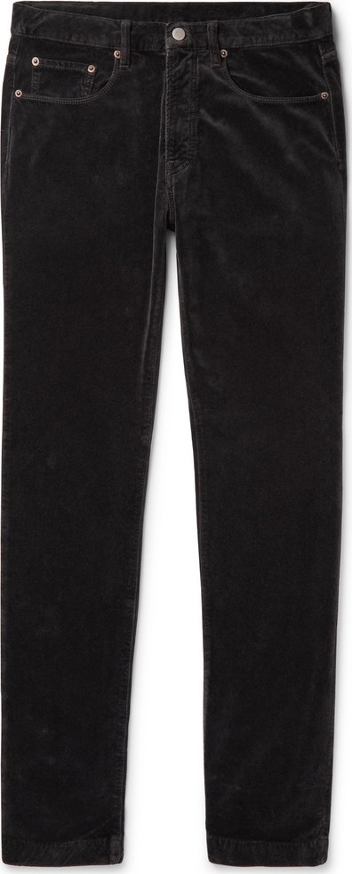 Massimo Alba Slim-Fit Tapered Cotton-Velvet Trousers