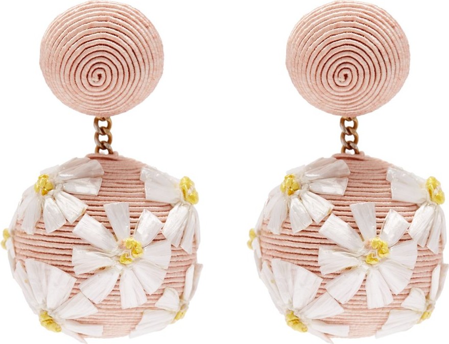 Rebecca de Ravenel Forget Me Not cord clip-on earrings