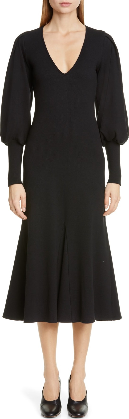 Beaufille Flora Long Sleeve Midi Dress