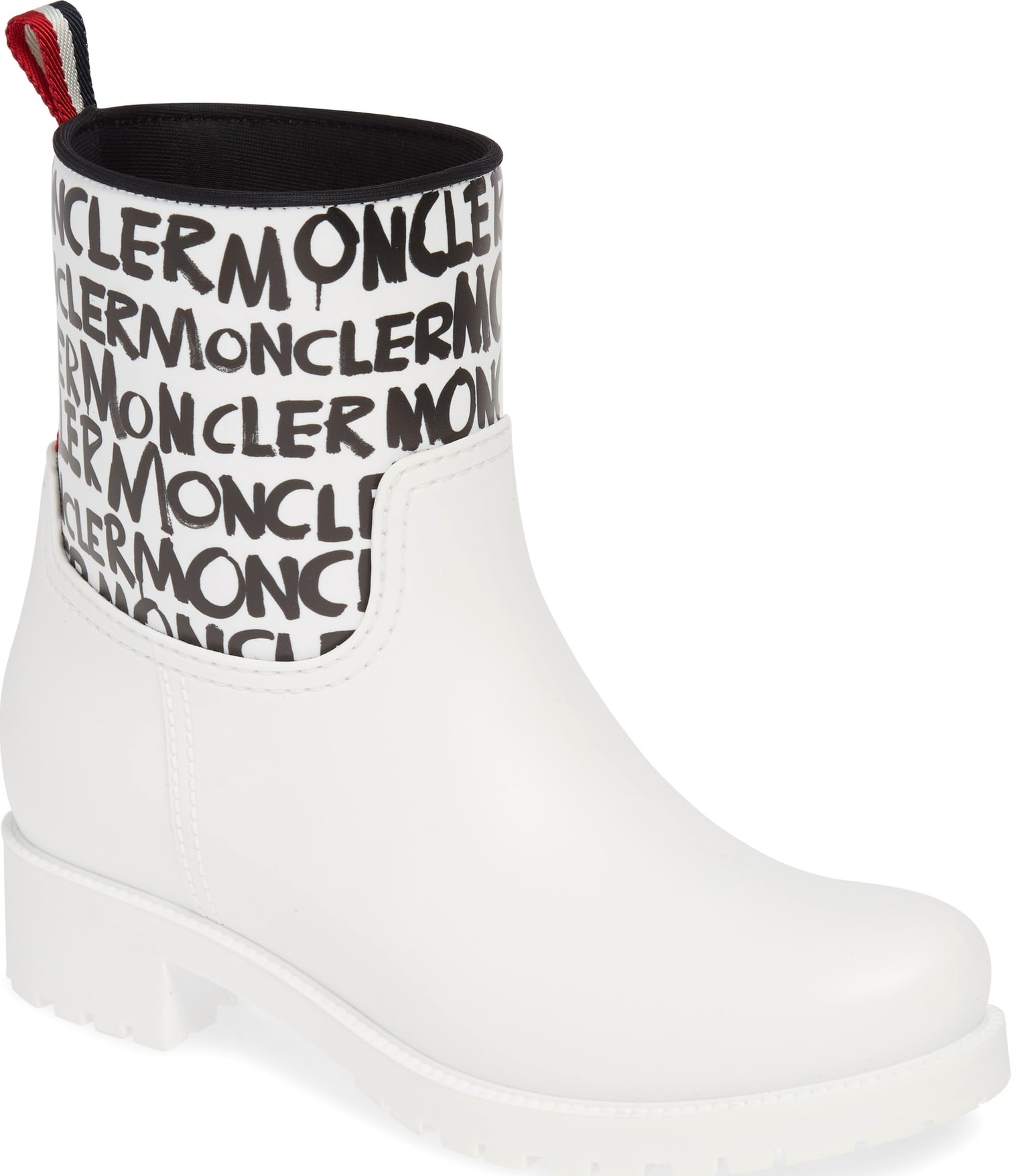 Moncler Ginette Stivale Logo Waterproof Rain Boot