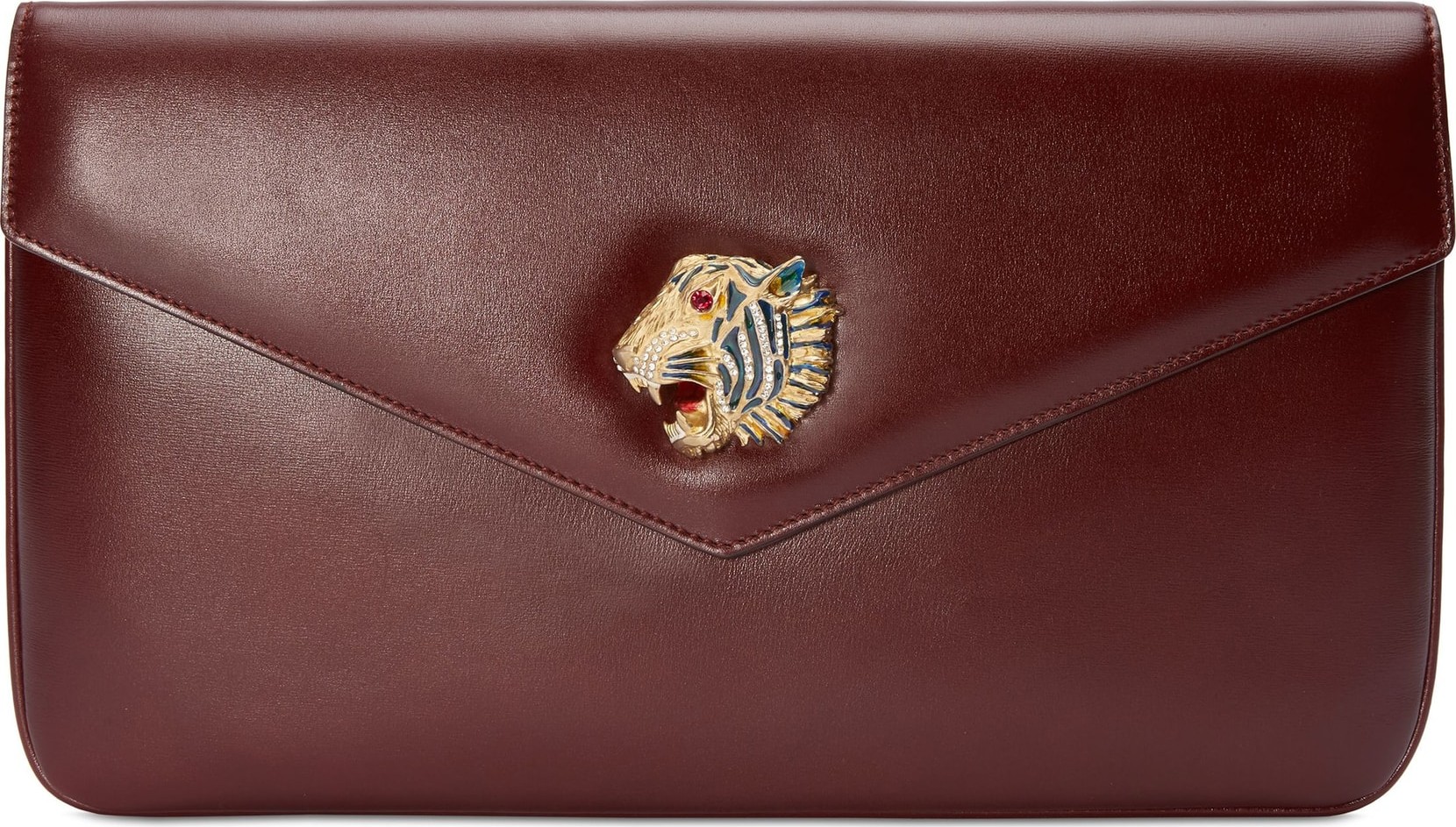 Gucci Linea Rajah Leather Clutch