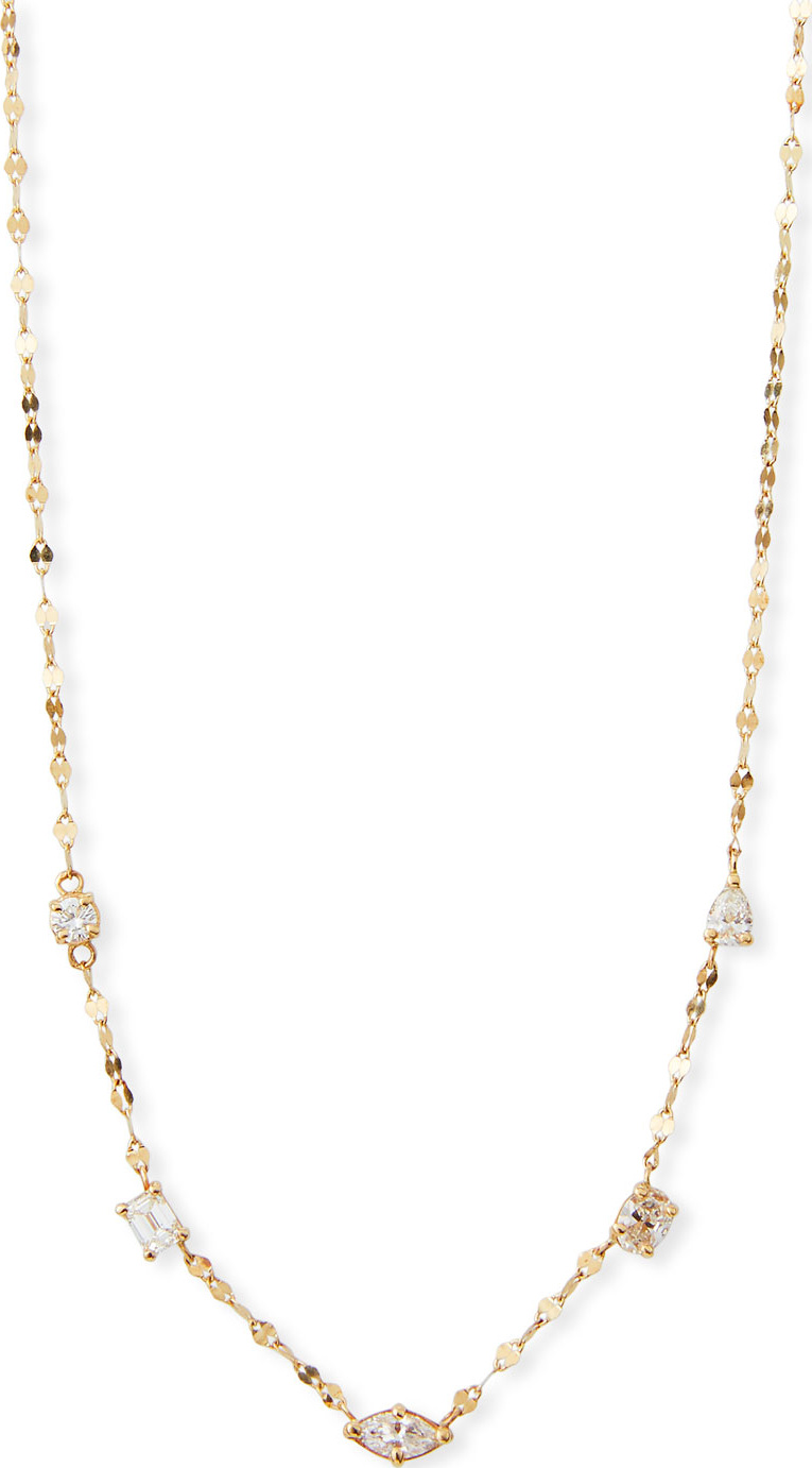 Lana 14k Multi-Shape Diamond Necklace