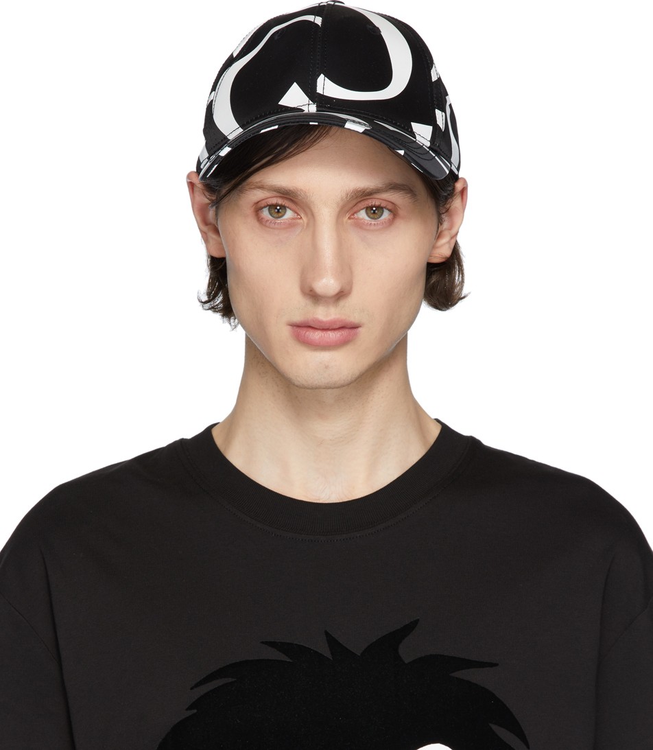 McQ - Alexander McQueen Black & White Logo Baseball Cap