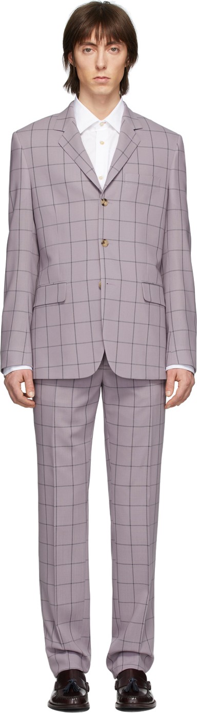 Paul Smith Purple Check Loro Piana Suit