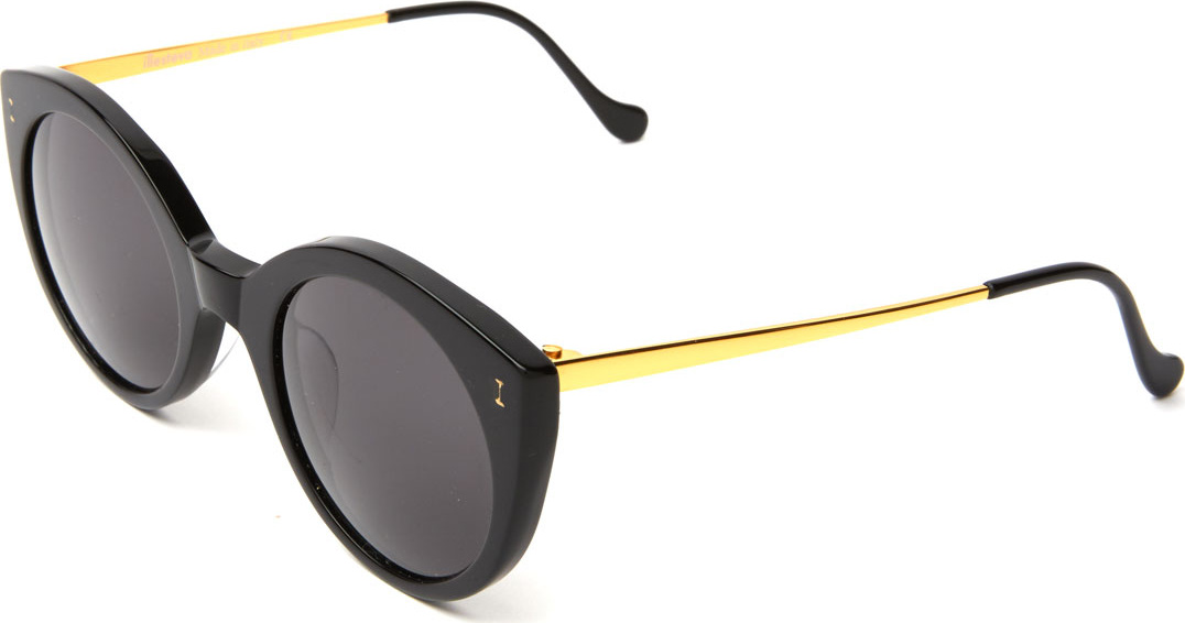 Illesteva Acetate & Steel Cat-Eye Sunglasses