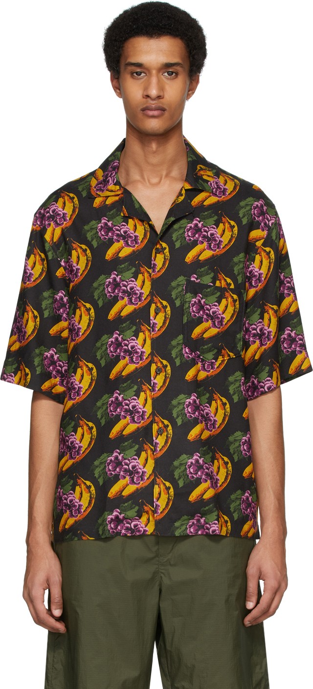 Acne Studios SSENSE Exclusive Multicolor Fruit Print Short Sleeve Shirt