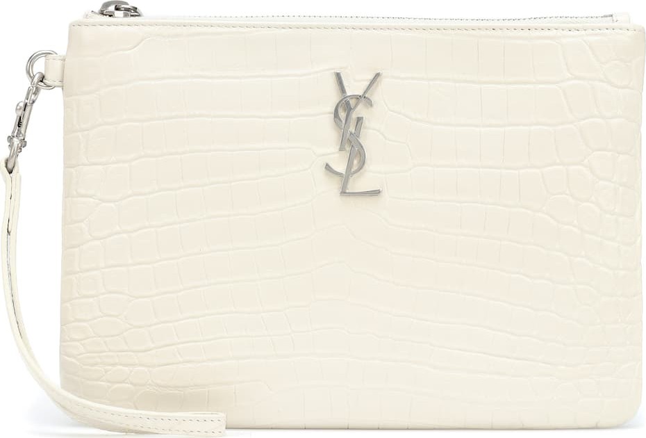 Saint Laurent Monogram leather pouch