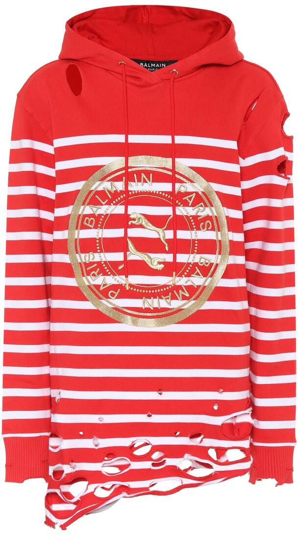 PUMA x Balmain stretch-cotton hoodie