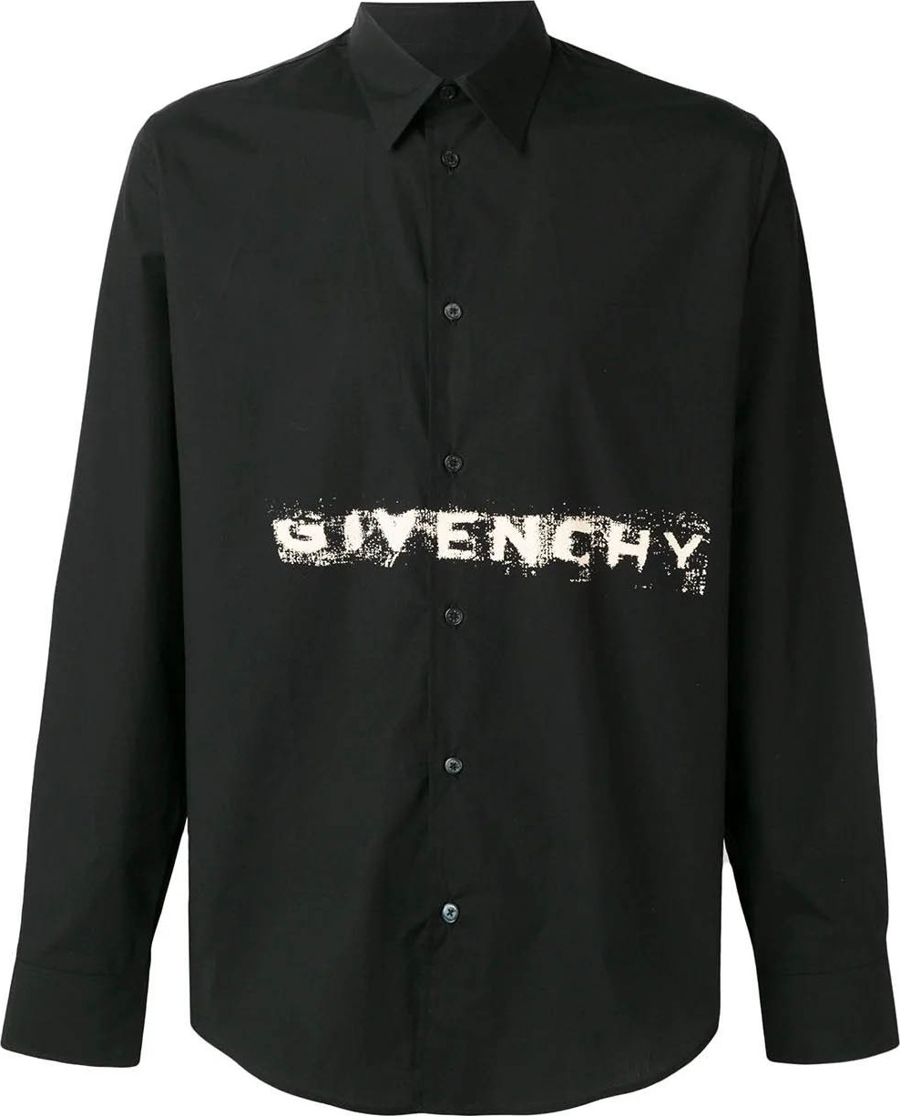 Givenchy Logo stamped button down