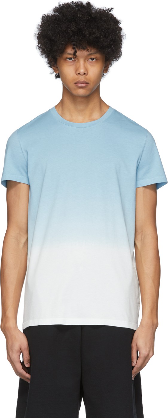 Balmain Blue & White Gradient T-Shirt