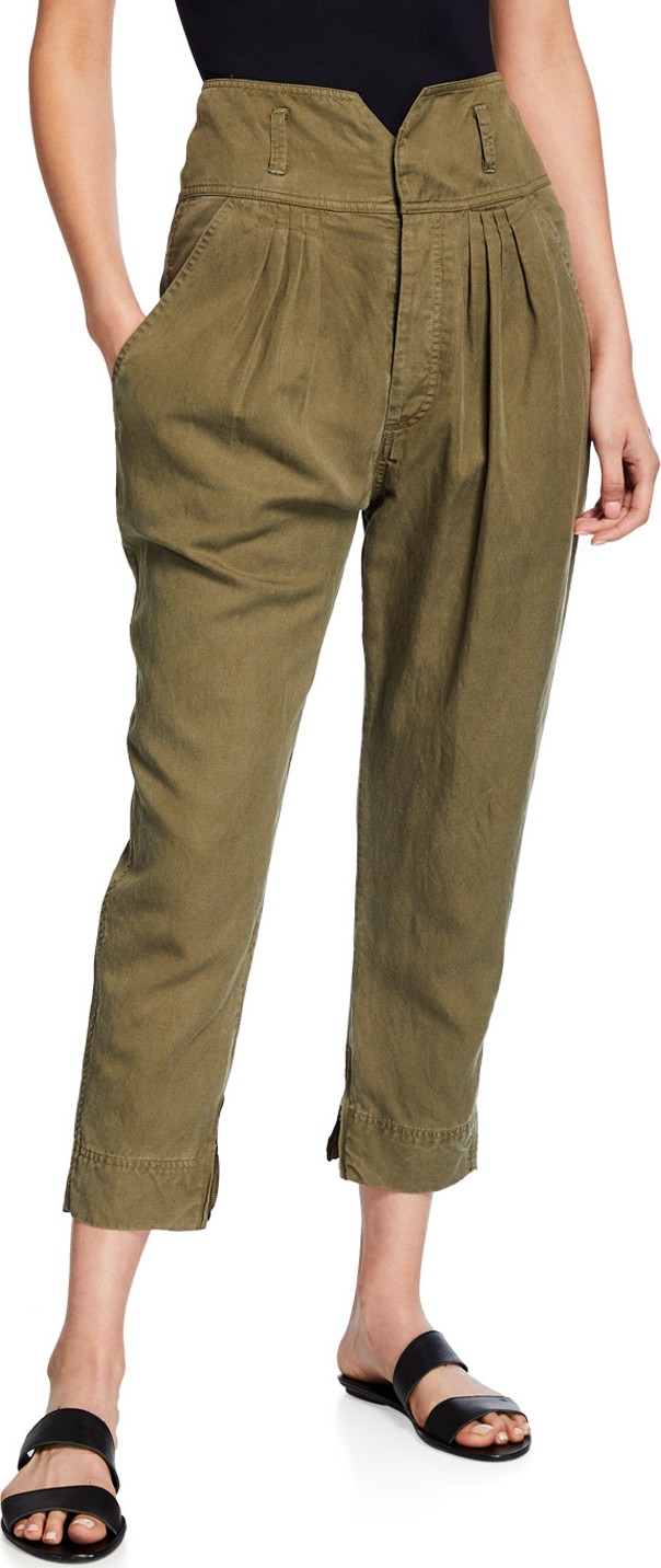 FRAME DENIM High-Rise Utility Harem Pants