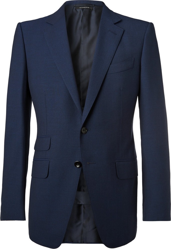 TOM FORD Navy O'Connor Slim-Fit Wool Suit Jacket