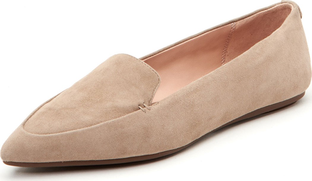 Taryn Rose Faye Suede Flat Loafers