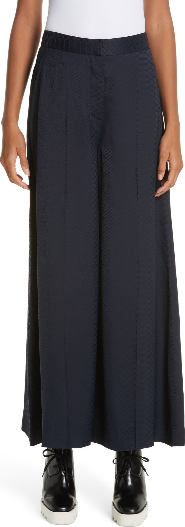 Stella McCartney Snake Crop Wide Leg Pants