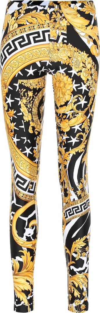 Versace Baroque printed leggings