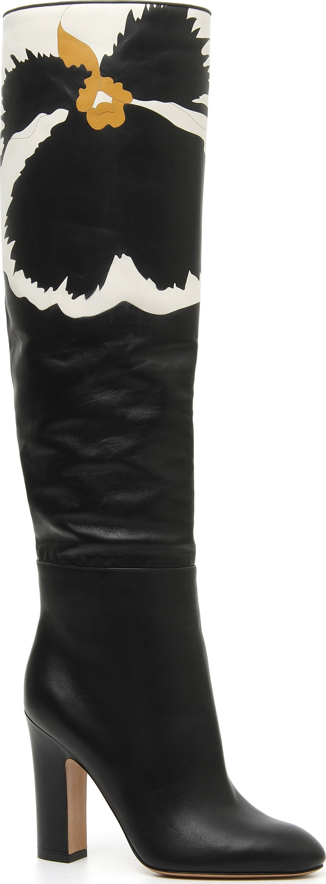 Valentino Bloom Block Heel Boot