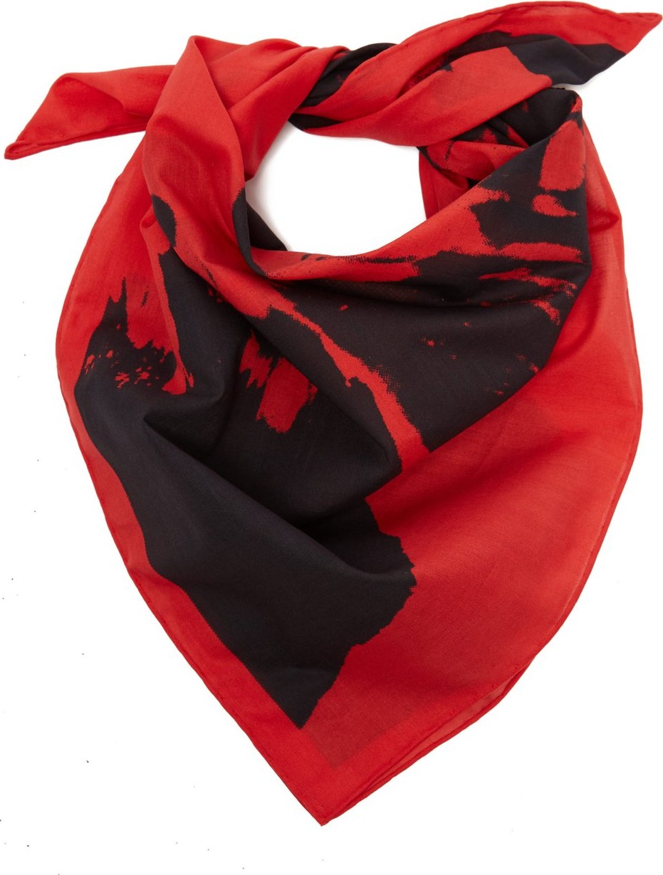 Calvin Klein 205W39NYC Stephen Sprouse-print cotton bandana scarf