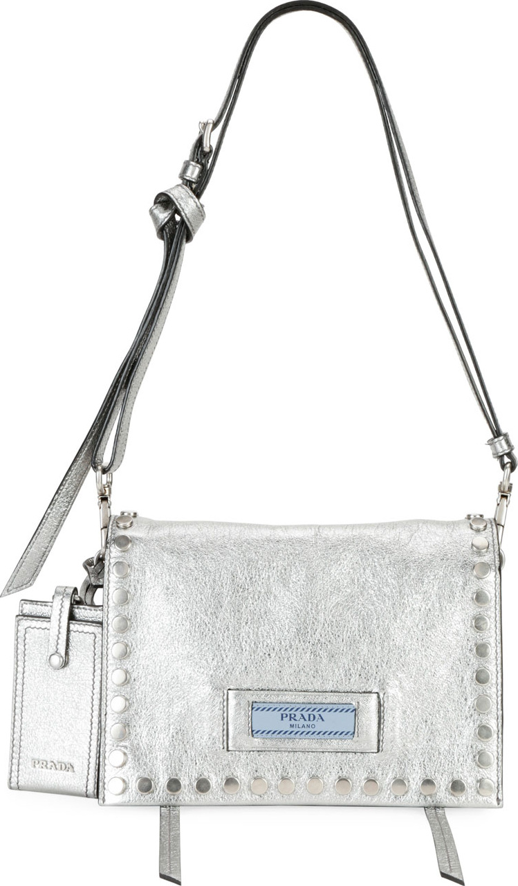 Prada Etiquette Small Glace Calf Shoulder Bag