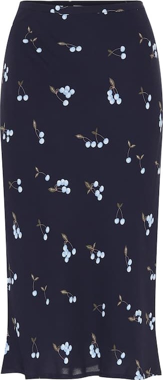 Baum und Pferdgarten Sanne cherry-print midi skirt