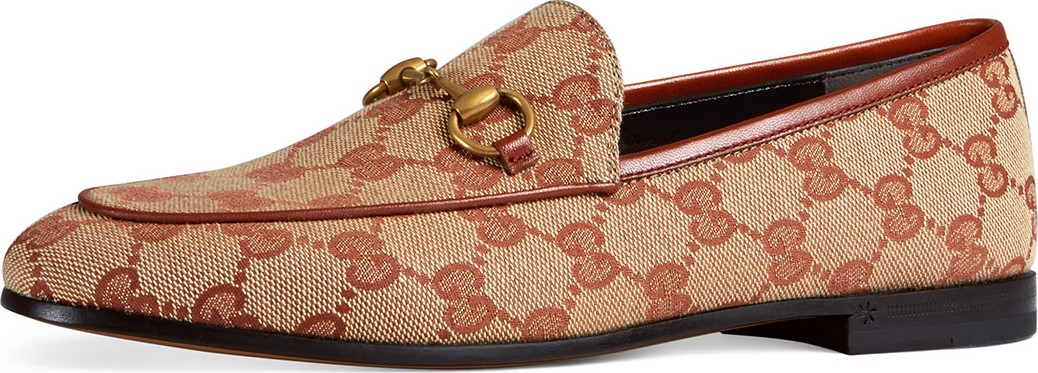 Gucci GG Canvas Flat Loafers