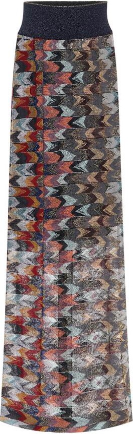 Missoni Metallic knit maxi skirt