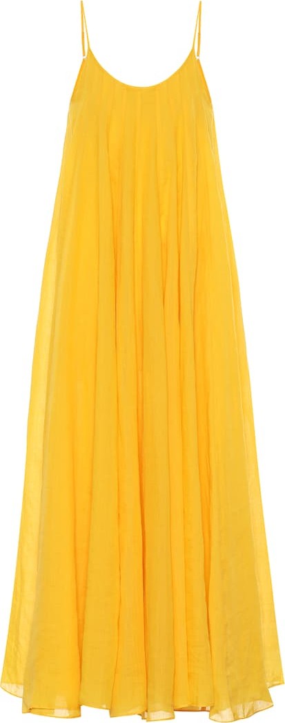 Three Graces London Mabelle ramie maxi dress