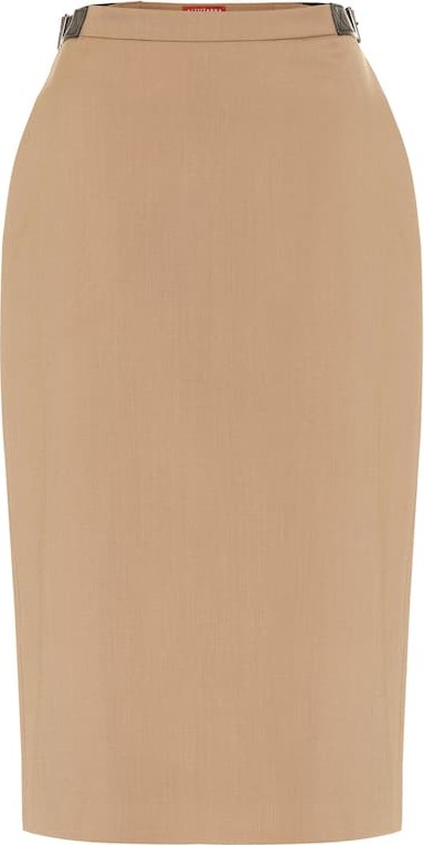 Altuzarra Bolan stretch-wool twill skirt