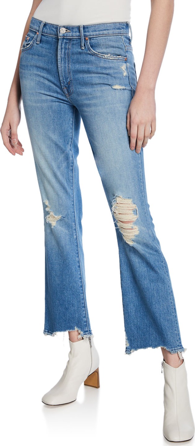 MOTHER The Insider Ankle Chew Straight Jeans