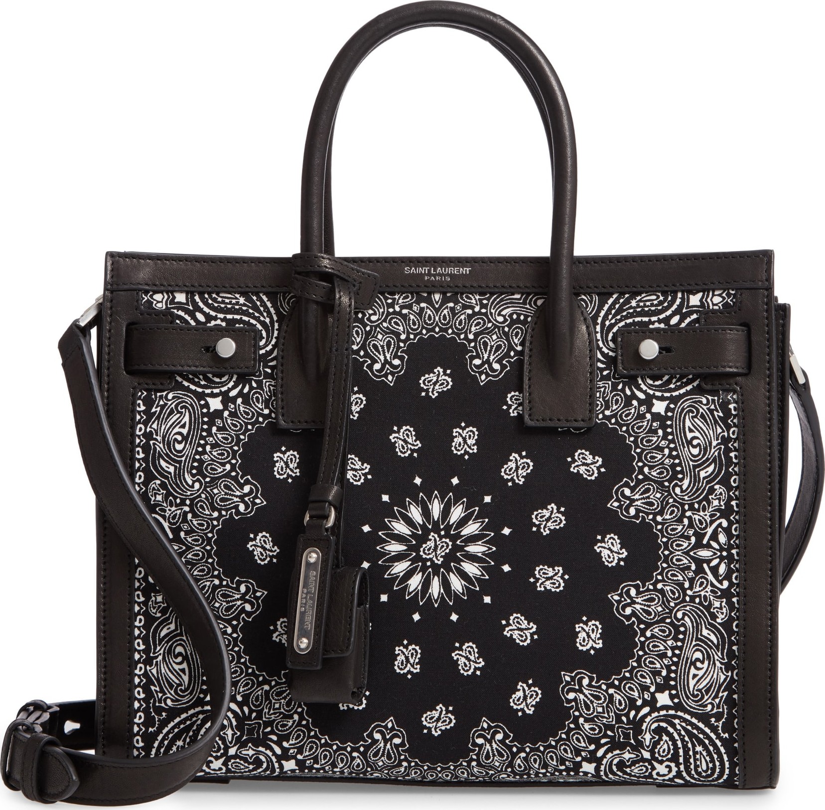 Saint Laurent Baby Sac de Jour Bandana Print Satchel