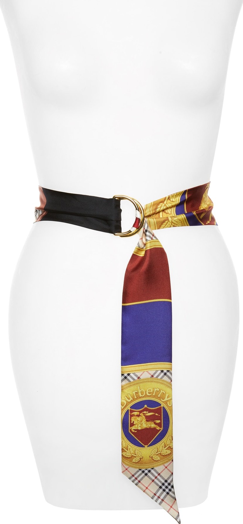 Burberry London England Patchwork Archive Print Silk Scarf