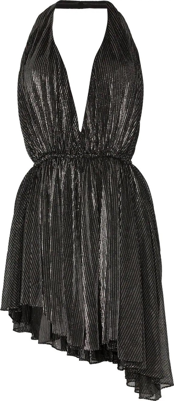 Saint Laurent asymmetric-hem dress