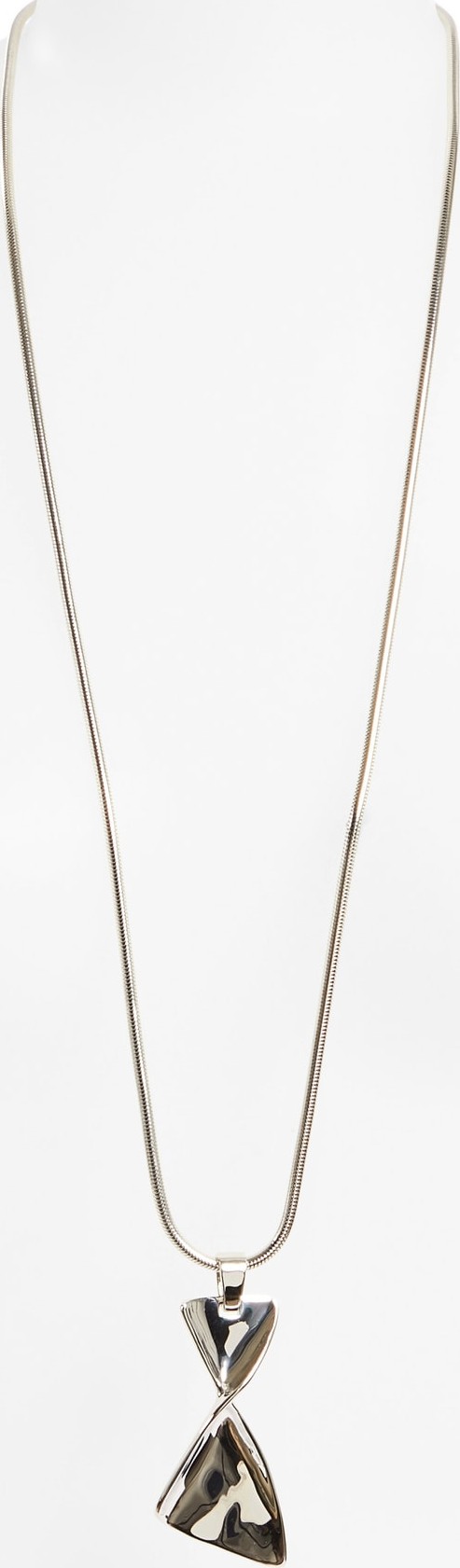 St. John Twist Metal Long Pendant Necklace St. John Twist Metal Long Pendant Necklace