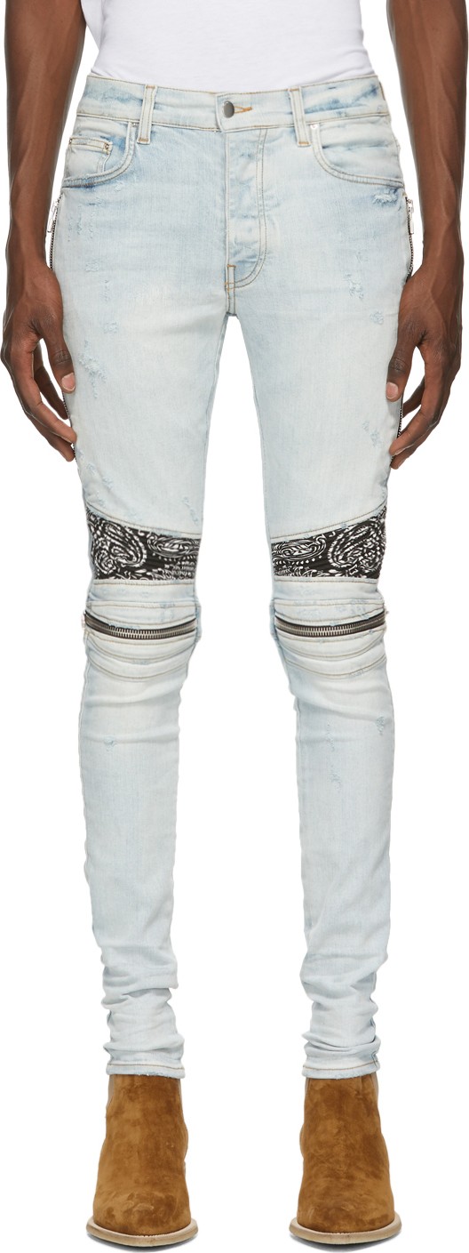 Amiri Blue Bandana MX2 Jeans