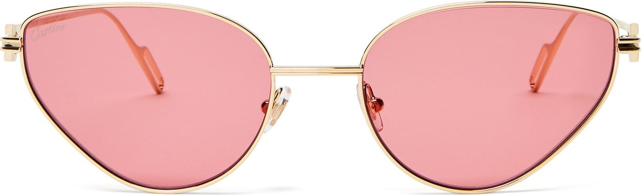 Cartier Première de Cartier cat-eye metal sunglasses