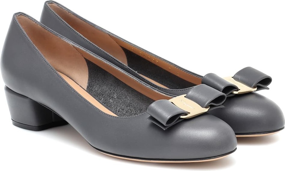 Salvatore Ferragamo Vara leather pumps