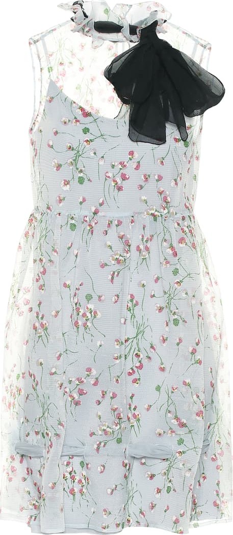 Miu Miu Floral organza minidress