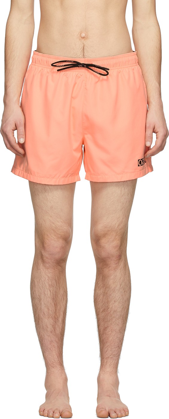 HUGO Pink Haiti Swim Shorts