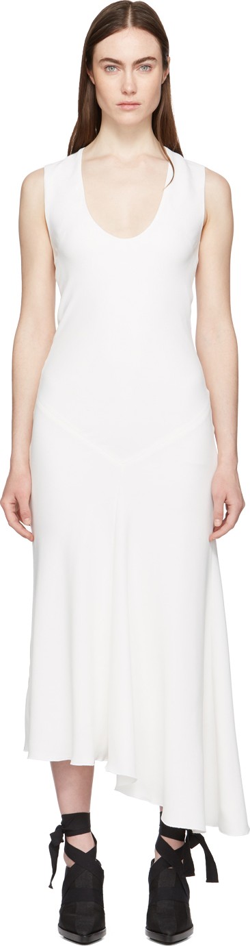Haider Ackermann White Sleeveless Dress