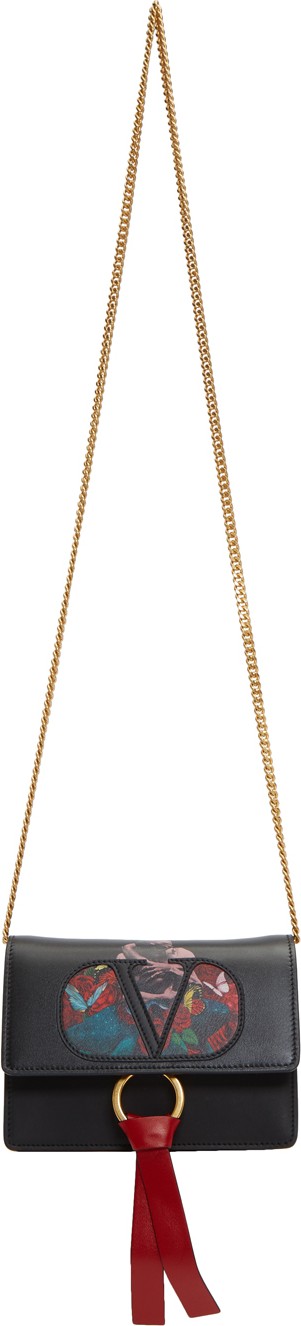 Valentino Black Valentino Garavani Undercover Edition VRing Chain Bag