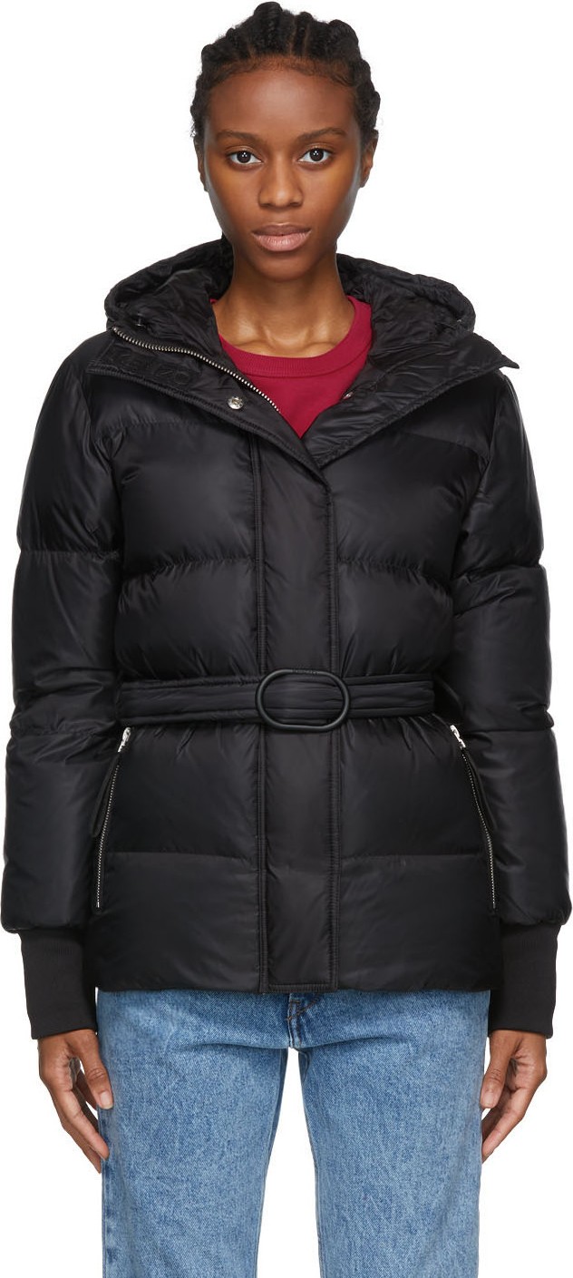 KENZO Black Hooded Puffa Jacket