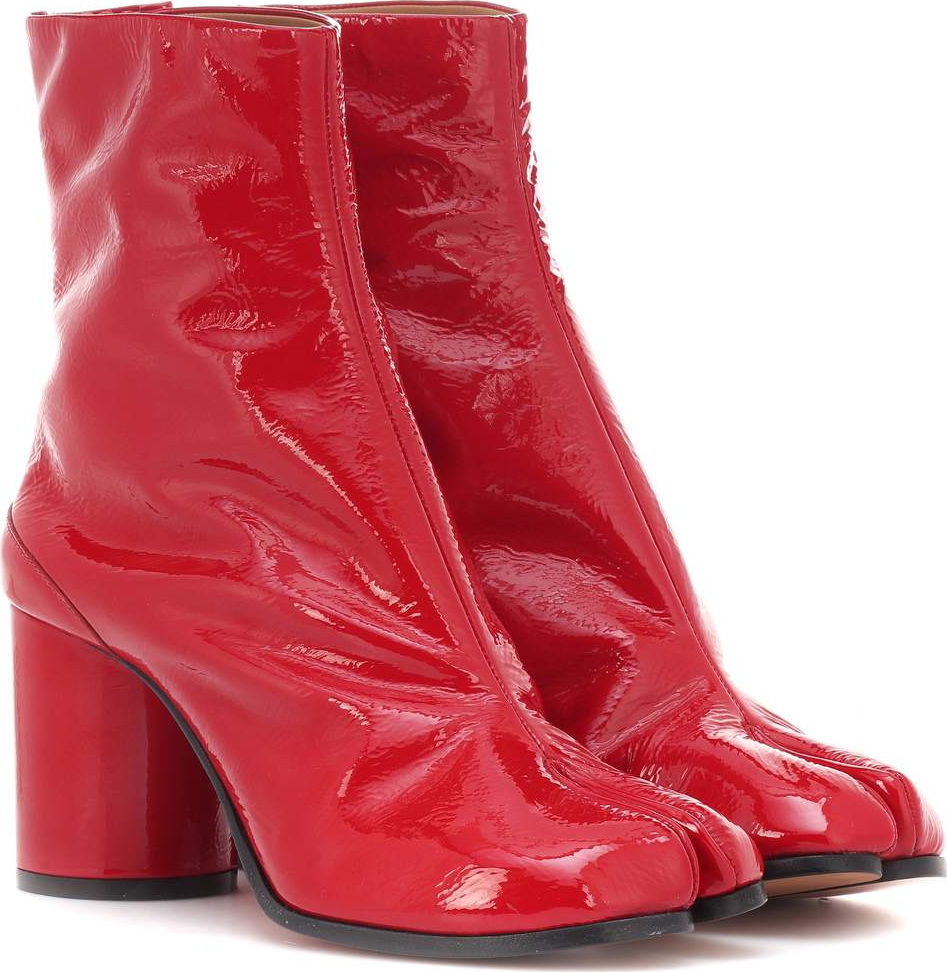 Maison Margiela Tabi patent leather ankle boots
