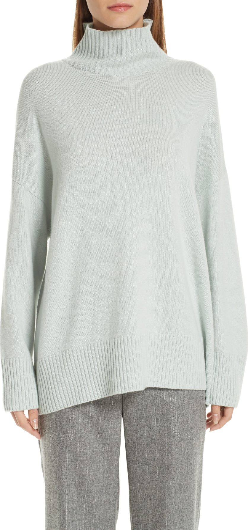 Lafayette 148 New York Relaxed Cashmere Turtleneck Sweater