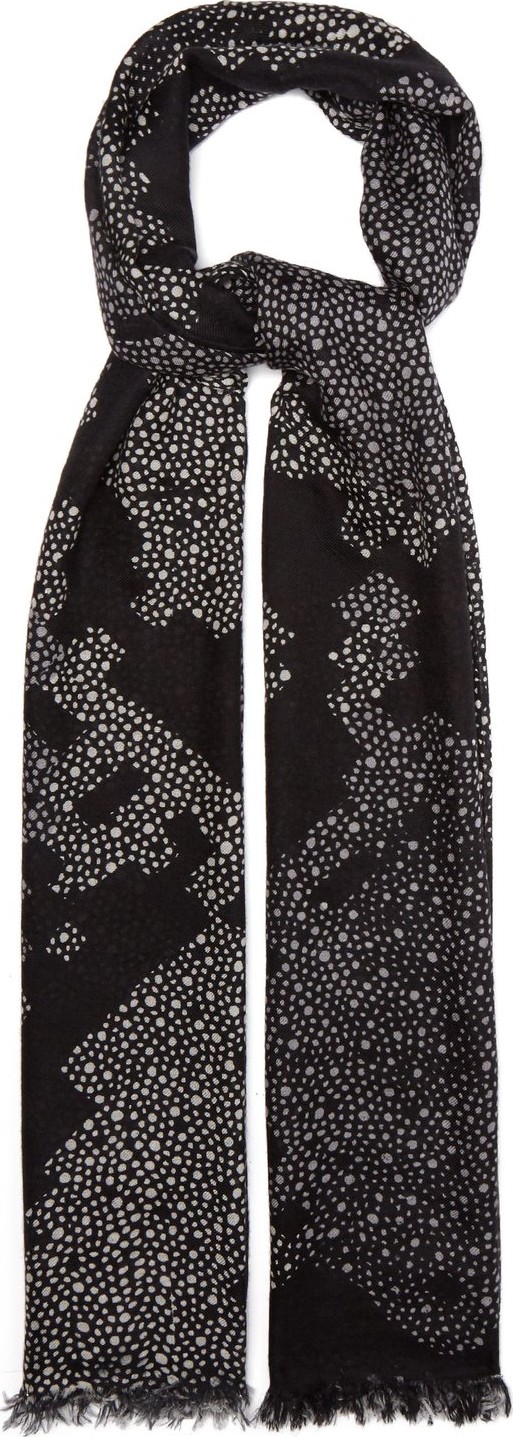 Raey Super-fine geo-snake print cashmere scarf