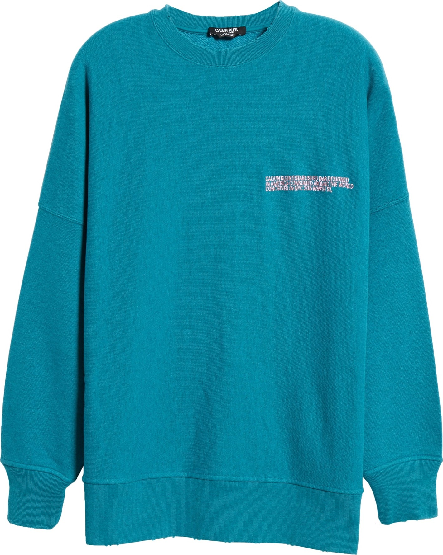 Calvin Klein 205W39NYC Embroidered Logo Oversize Sweatshirt