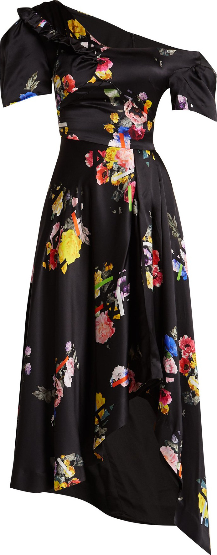 Preen Irene off-the-shoulder silk dress