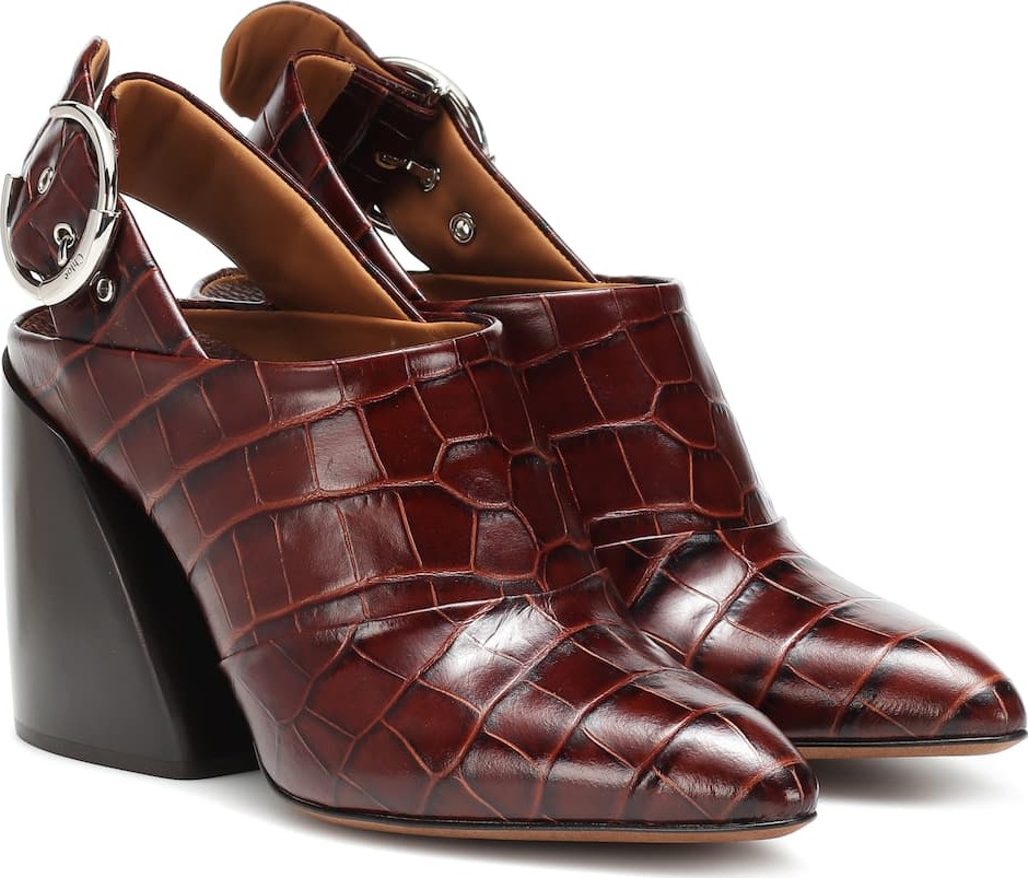 Chloe Wave slingback mules