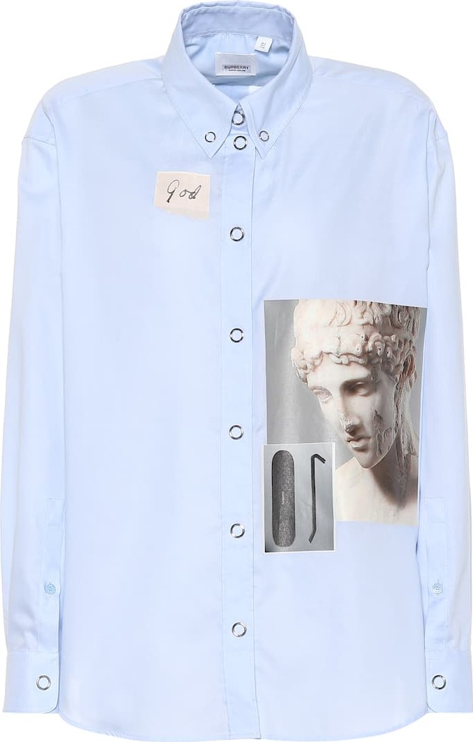 Burberry London England Printed cotton shirt