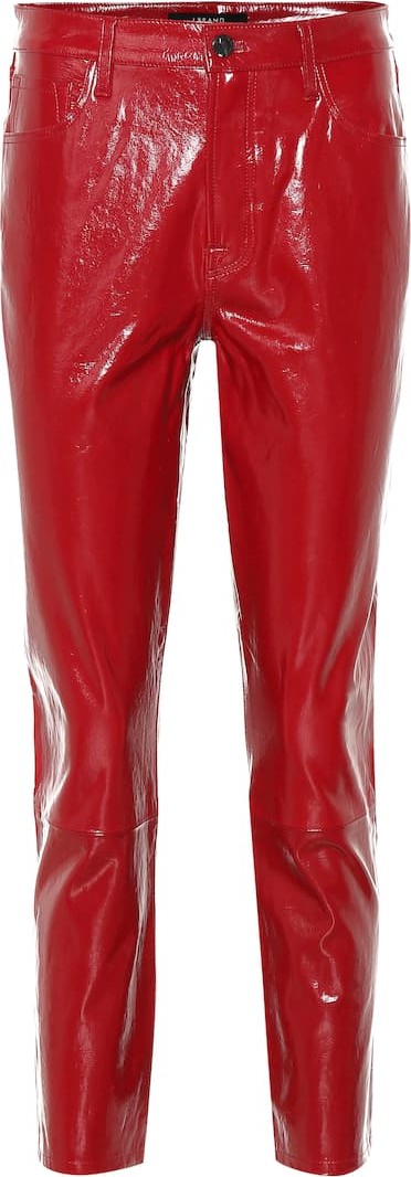 J BRAND Ruby high-rise patent leather pants