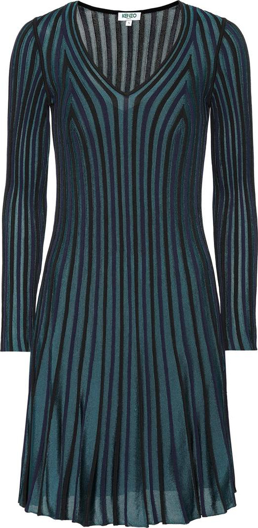 KENZO Pleated knit dress